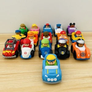 Fisher Price Little People Cars Wheelies Racers Bulk Lot Toys Cars X10 - Picture 1 of 10