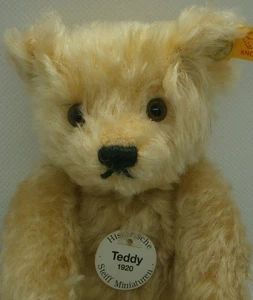 Historische STEIFF Miniaturen: Teddy / Teddybär TEDDY 1920 (029585) hellblond - Bild 1 von 3