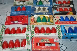 Vintage Christmas ~ 51 ~ C9 1/2 ~ C9 ~ C9 1/4 ~ Bulbs / Lamps - Picture 1 of 16