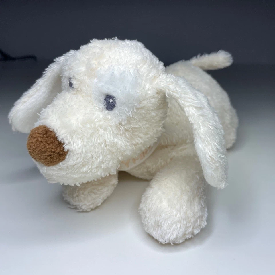 Baby Gund My First Puppy Plush Dog 10” White Cream Beige Stuffed Lovey #43070 - Image 1 of 4