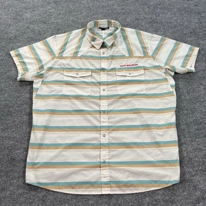 Patagonia Bandito Hemd Herren XXL weiß gestreift leicht belüftet Wandern Brauerei - Bild 1 von 10
