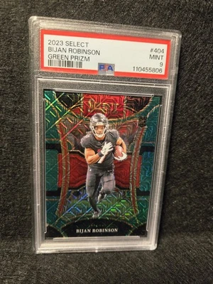 2023 Select Bijan Robinson Rookie Green Prizm /5 Psa 9 #404 Suite Level - Image 1 of 3