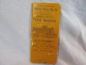 ANTICO LIBRETTO BLOCCO NOTE KENTUCKY WAGON MFG CO - Foto 1 di 4