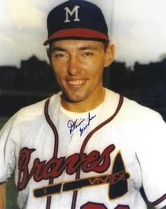 Signed  8x10 DENIS MENKE Milwaukee Braves Autographed  Photo - COA - Picture 1 of 1