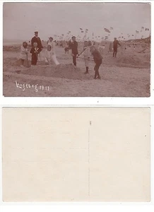 Langeoog Ostfriesische Inseln,Lustige Strandszene Bademode, originales Foto 1911 - Picture 1 of 1