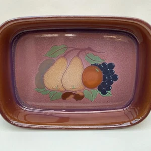 Denby Langley Orchard rectangular baking/ serving dish 23.5cm x 17cm - Picture 1 of 4
