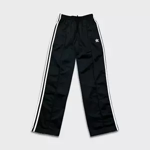 Adidas Track Pants Mens Medium Black Originals 3 Stripes Trefoil Athletic Jogger - Picture 1 of 10