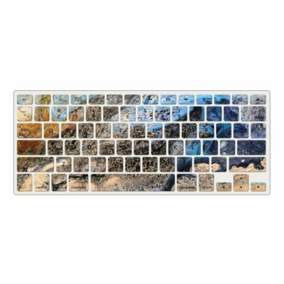 Capa teclado colorida padrão para Macbook M1-M4 Air 13 15 Pro 13 14 16 12 polegadas - Imagem 1 de 4