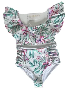 TiniBikini Bademode Tropical High Waist Bikini Small Rüschen Schulterfrei - Bild 1 von 15