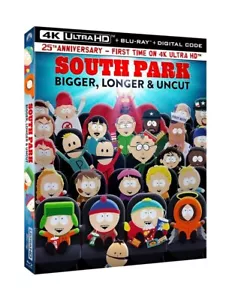 SOUTH PARK New Sealed Ltd Ed 2024 BIGGER, LONGER & UNCUT 4K ULTRA HD BLU RAY - Picture 1 of 1