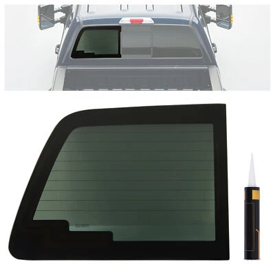 Fits 2008-2016 Ford F250 F350 Rear Left Side Glass For Sliding Window w/Heated - Image 1 of 4