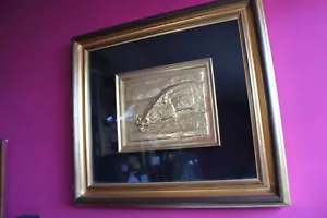 L68-BRUNO CASSINARI-CAVALLO-BASSORILIEVO ARGENTO ORO REGALO ARTE QUADRO CORNICE - Bild 1 von 10