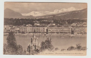 Switzerland GENEVE BRUNSWICK MONUMENT AND MONT BLANC , A MINT PC, ABOUT 1910 - Imagen 1 de 2