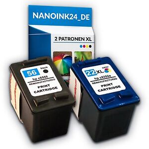 2x Tintenpatronen für HP 56 XL und 22 XL  Officejet 5610XI 5615 5600  bei Nano