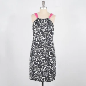 Athleta Badeanzug Cover-Up M Stretch Strick Mod-Print Tank Kleid sportlich - Bild 1 von 6