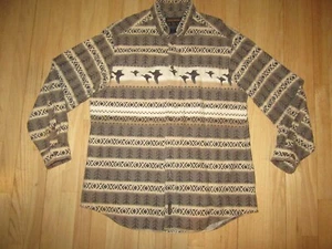 19M/VTG WOOLRICH MEN'S DUCK HUNTING SHIRT/FLANNEL/LARGE/BROWNS! - Picture 1 of 6