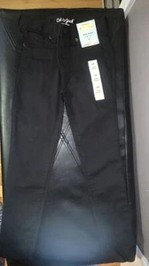 NEW NWT Girls Size 6X Cat & Jack Super Skinny Stretch Adjust Waist Black Jeans - Picture 1 of 6