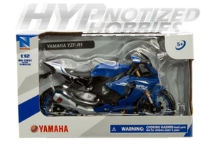 NUOVO RAY 1:12 YAMAHA YZF-R1 BLU 57803 - Foto 1 di 2