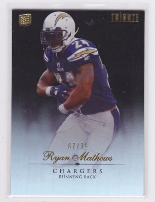 2010 Topps Tribute - Black Parallel #67/75 - Ryan Mathews #74 - Rookie - Image 1 of 2