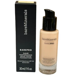 BareMinerals Bare Pro Performance Wear Liquid Foundation ASPEN 04 Made in USA - Picture 1 of 12