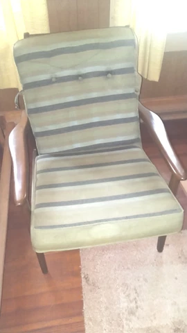 Vtg Viko BAUMRITTER Rocking Chair Danish Mid Modern Century w ORIGINAL CUSHIONS Cover