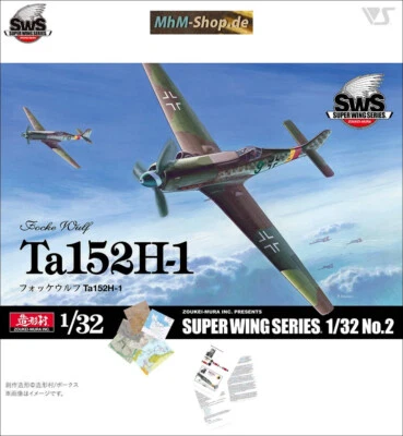 Zoukei-Mura / FOCKE WULF TA 152 H-1 + 6 Karten + Willi Reschke His. Maßstab 1:32 - Bild 1 von 4