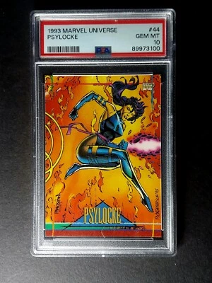 PSA 10 🚨 1993 SkyBox Marvel Universe #44 Psylocke (POP 13) - Image 1 of 2