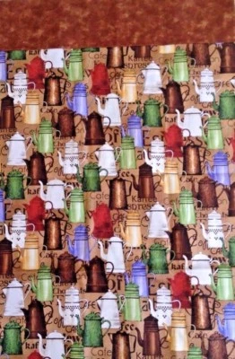 Handcrafted Pillow Cases 2 Pack Unique Vintage Coffee Carafe Design Standard Siz - Image 1 of 3