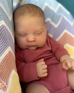 20" Reborn Baby Puppen Vinyl Silikon Handarbeit Realistisch Neugeborene Puppe Geschenk Spielzeug - Bild 1 von 6