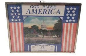 Vintage 1950s GOD BLESS AMERICA Advertising - Rembrandt, Iowa Marvin Gustafson - Picture 1 of 3