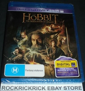 THE HOBBIT THE DESOLATION OF SMAUG BLU-RAY + DVD + DIGITAL (BRAND NEW SEALED) - Picture 1 of 2