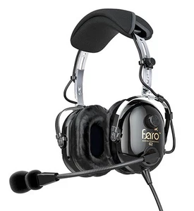 NUEVOS AURICULARES FARO G2 ANR, negros con enchufes dobles (GA) garantía completa de fábrica - Imagen 1 de 3
