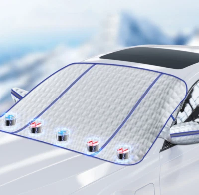 Cubierta de nieve para automóvil Parabrisas Parasol Invierno Protector de nieve Borde de protección al aire libre Foto 1 de 4