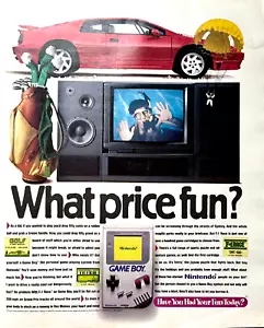 1991 Nintendo Game Boy Original Print Advertising Handheld Video Game Vintage Ad - Picture 1 of 3