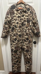 Vintage Winchester Herren XL Duck Camo Thermo Braun Camouflage Jagd Overall - Bild 1 von 14