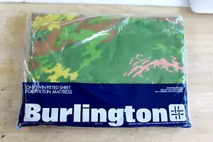Vintage Burlington One Twin Fitted Sheet For 39X75 IN Mattres Forest Birch Trees - Picture 1 of 7