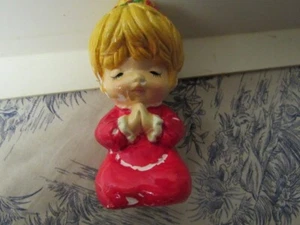 Vtg. Ceramic Christmas Little Girl Praying Made in Japan Figurine - Picture 1 of 10