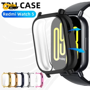 Custodia per Xiaomi Redmi Watch 5 Active/Lite Protezione Schermo Custodia Morbida TPU All-Aro - Foto 1 di 19