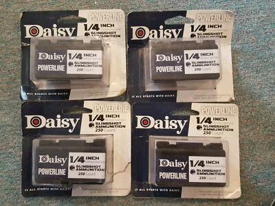Daisy POWERLINE, Premium Steel Slingshot Ammo, 1/4", 250 Count x4 (1000 total) - Imagem 1 de 4