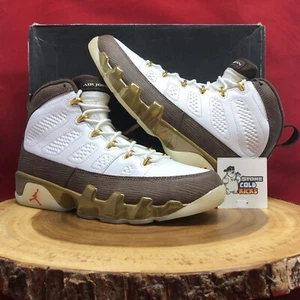 Nike Air Jordan 9 IX Retro MOP Melo White Brown Gold Mens Size 8.5 302370-122 - Picture 1 of 9