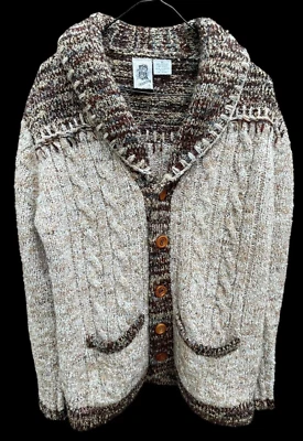 Vintage 70's Kennington LTD California Shall Collar Cardigan Thick Medium M - Image 1 of 4
