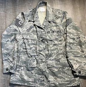 Womens USAF Military Air Force ABU Camouflage Utility Coat Jacket Size 10R TSgt - Picture 1 of 5