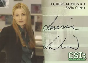 CSI Series 3 - A7 Louise Lombard as Sofia Curtis Autograph Card - Picture 1 of 1