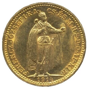 20 Korona Österreich-Ungarn Goldmünze Franz Joseph I 1914, D0593 - Bild 1 von 2
