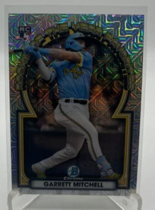 Tarjeta de Novato Garrett Mitchell 2023 Bowman Cromado ROY Favoritos Mojo Refractor - Imagen 1 de 2