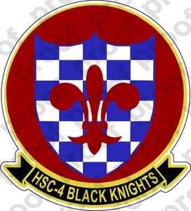 AUFKLEBER USN HSC 4 Black Knights - Bild 1 von 1