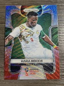 2018 Panini Prizm World Cup Soccer Red Blue Wave #277 Kara Mbodji - Picture 1 of 2