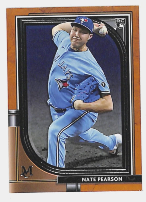2021 Topps Museum #20 Nate Pearson bronze parallel rookie card Blue Jays - Image 1 of 1