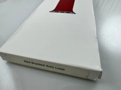 Original Apple Watch band Braided Solo Loop 44MM 45MM 46MM 49MM Band 1st Gen RED - Image 1 of 4