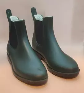 St Johns Bay - Hunter Green Rubber Boots - Size 9 M - Slightly Worn, See Pics - Picture 1 of 5